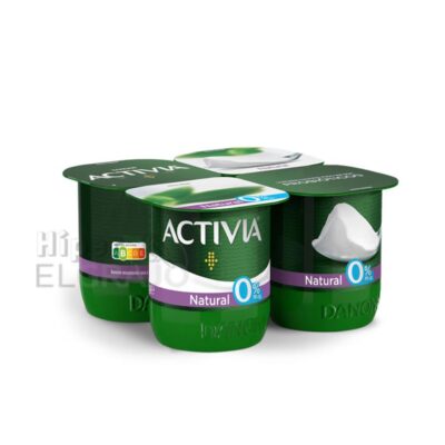 Activia Danone Natural 0% Pack 4 Unidades.