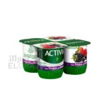 Danone Activia Con Frutas del Bosque.