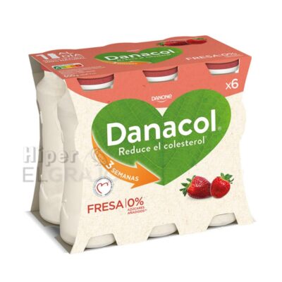 Danacol Fresa Danone Pack de 6 Unidades