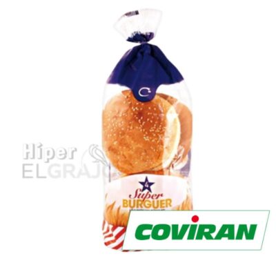 Pan Hamburguesa Coviran 4 Unidades 300Gr.
