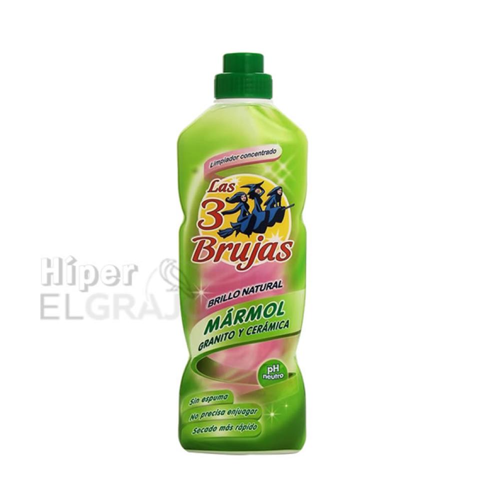 Limpiador Mármol, Granito y Cerámica, Las 3 Brujas 1lt.