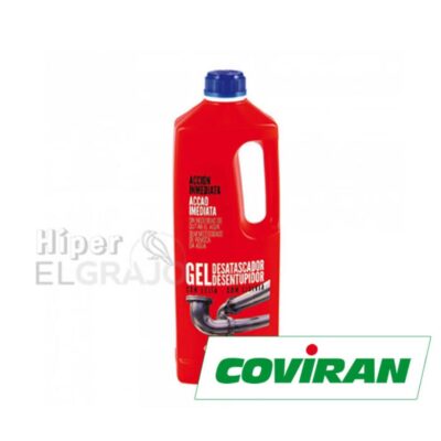 Desatascador Coviran Gel con Lejía, 1lt.