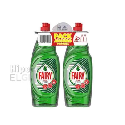 Vajillas Fairy Ultra Poder Duplo 650ml.