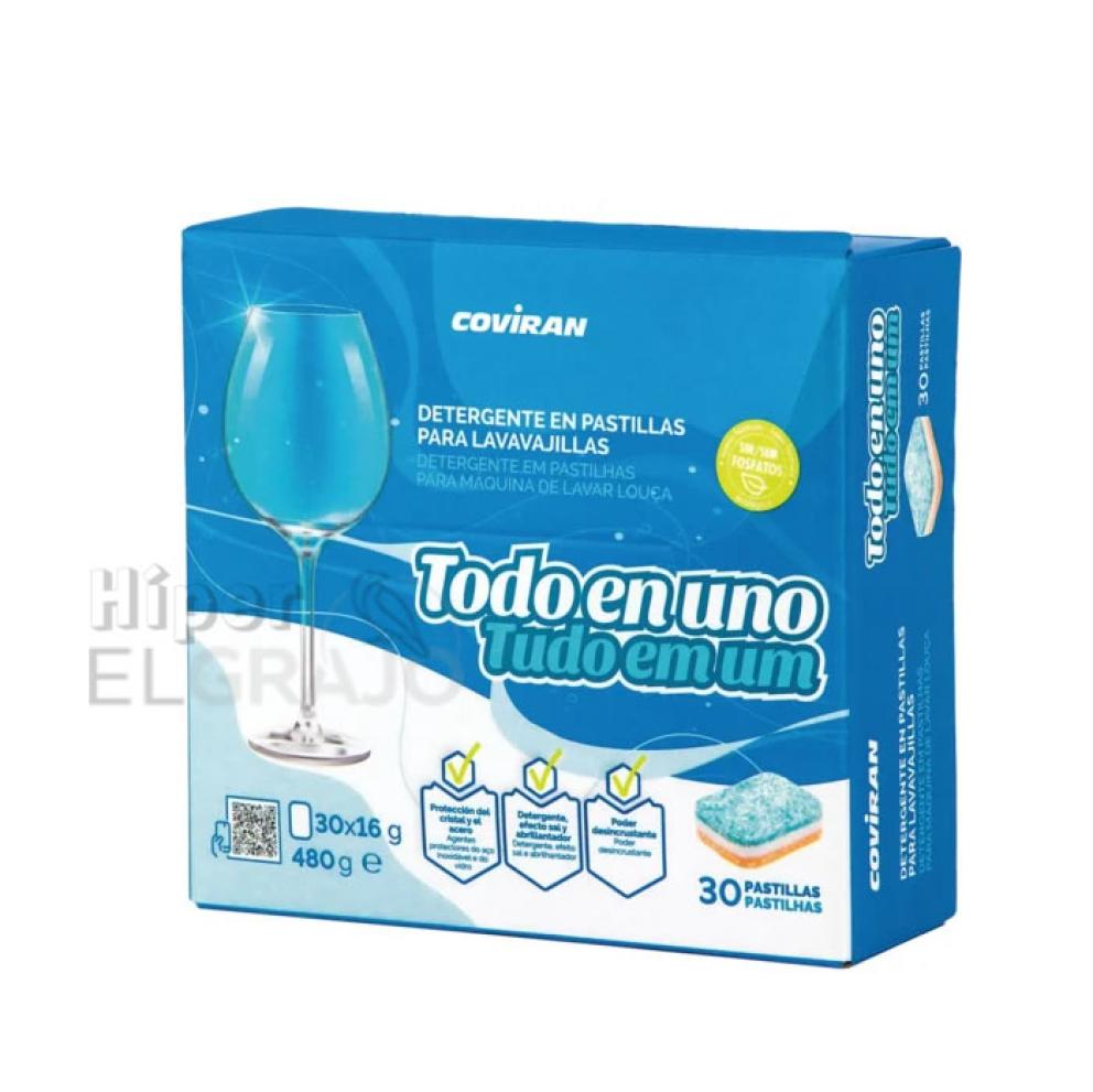 Lavavajillas Coviran Todo en 1, 30 Unidades.