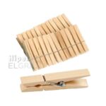 Pinzas Madera 24 Unidades Pamex Leñador.