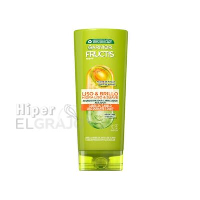 Acondicionador Fructis 250ml Liso & Brillo.