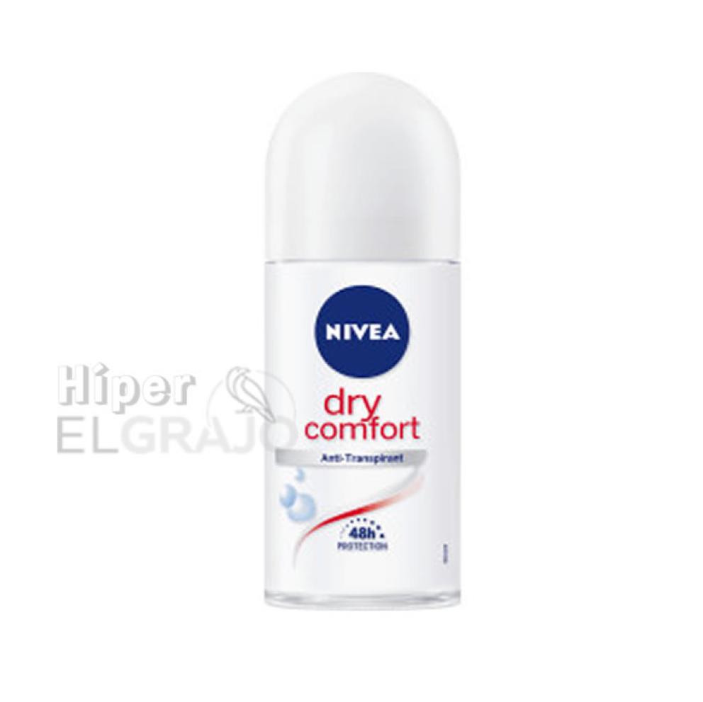 Desodorante Dry Comfort Mujer Nivea Rollon 50ml.