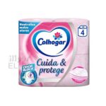 Papel Colhogar 4 Rollos, Protect Rosa, 3 Capas.