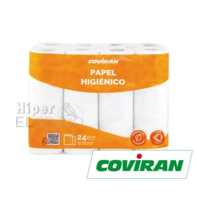 Papel Coviran 24 Rollos 2 Capas Higiénico.