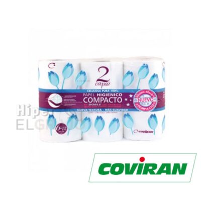 Papel Higiénico Compacto 2 Capas, 6 Rollos Coviran