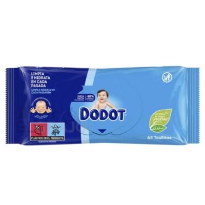 Toallitas Dodot Dermo 64 Unidades.