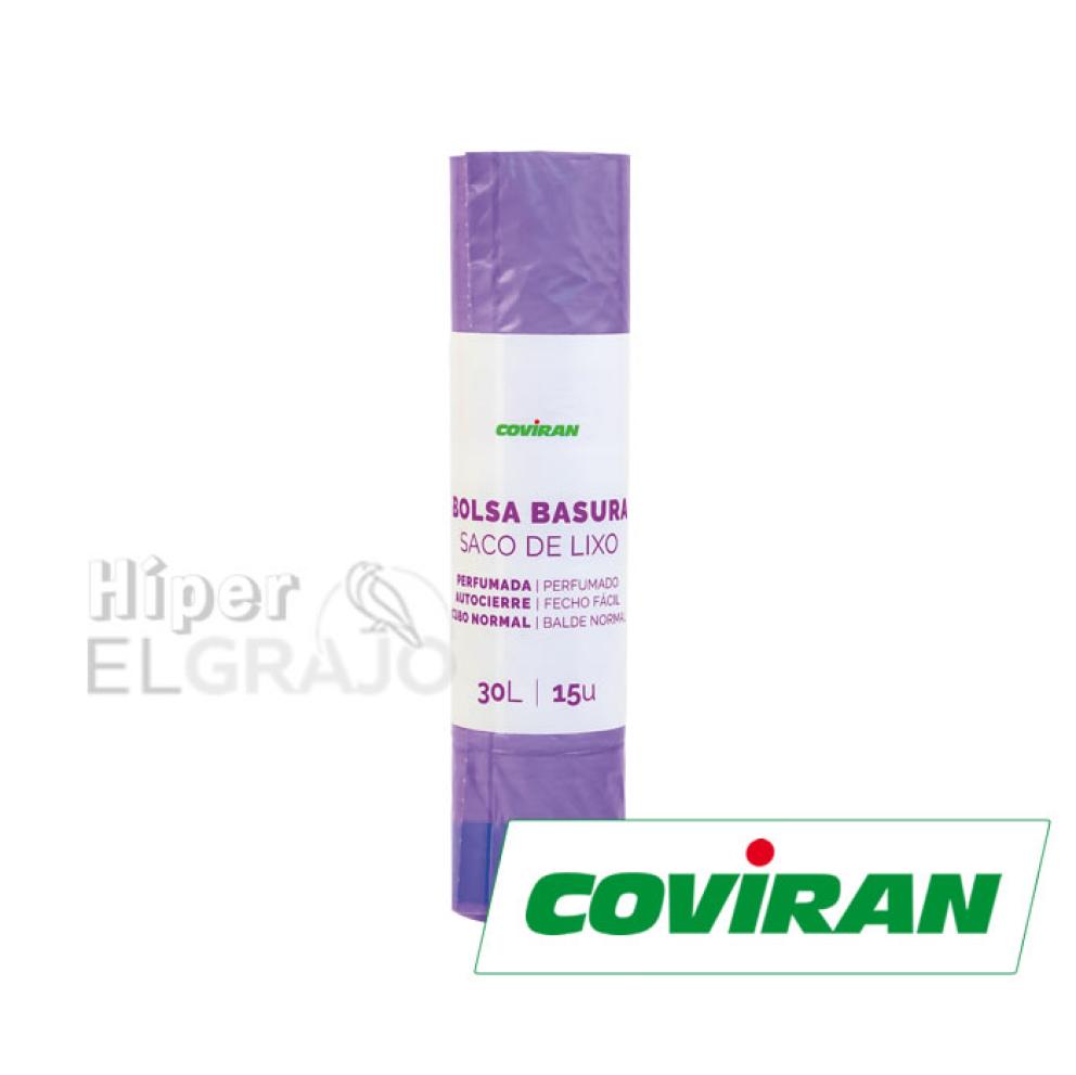 Bolsas Basura Automática Lavanda Coviran 30l, 15 Unidades.