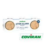 Atún Claro Natural Coviran, Pack de 3 Unidades.