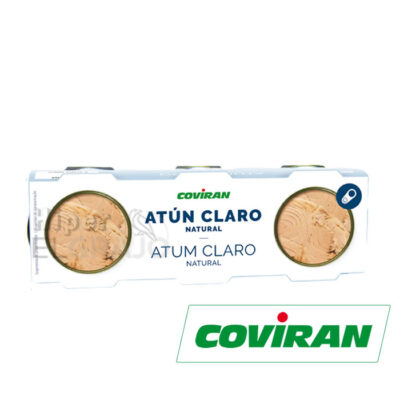 Atún Claro Natural Coviran, Pack de 3 Unidades.